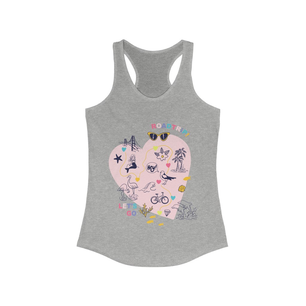 Let's Go Road Trip Racerback Tank Top