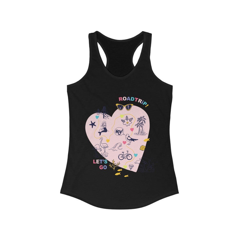 Let's Go Road Trip Racerback Tank Top