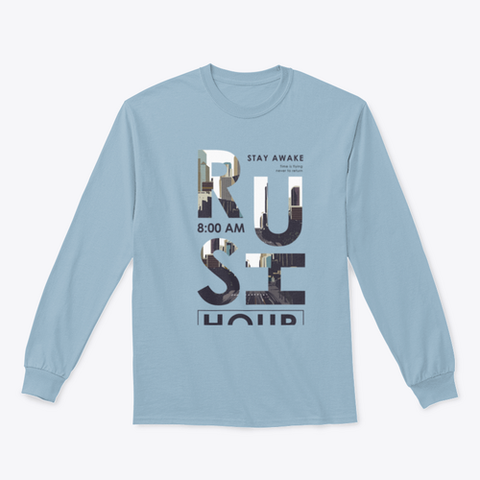 Rush hour slogan T shirt Design