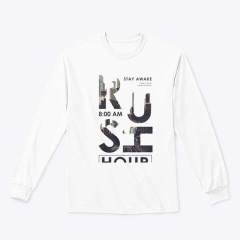 Rush hour slogan T shirt Design