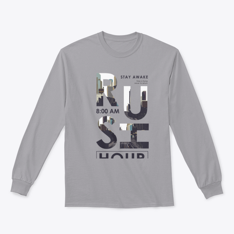Rush hour slogan T shirt Design