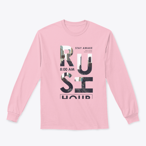Rush hour slogan T shirt Design